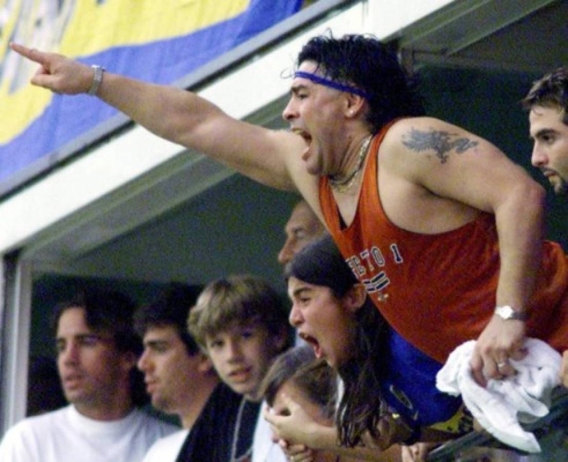 ¡Un hincha más! Las mejores fotos de Diego Maradona apoyando a Boca Juniors