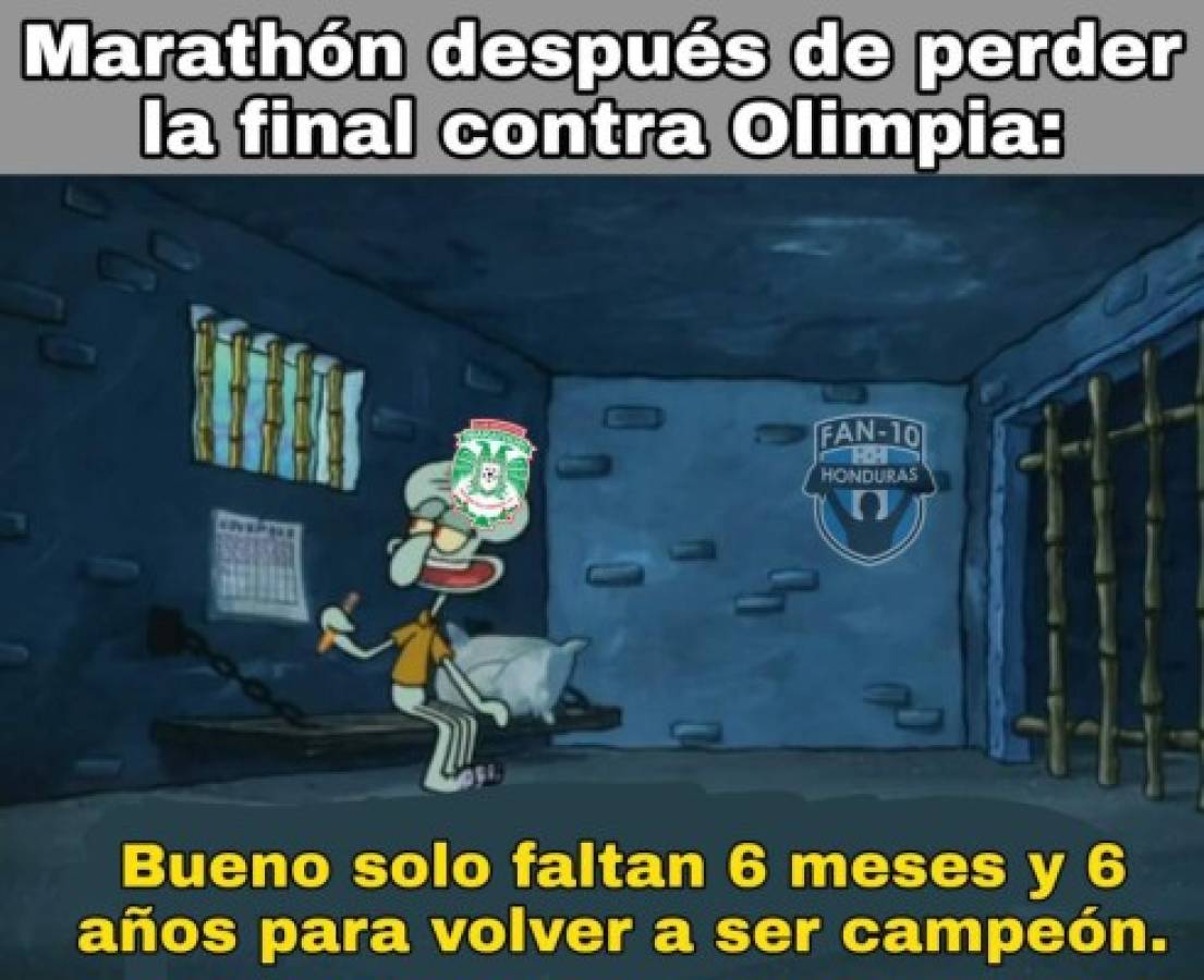 Olimpia es campeón y los memes destrozan al Marathón de Vargas ¡y también a Motagua!