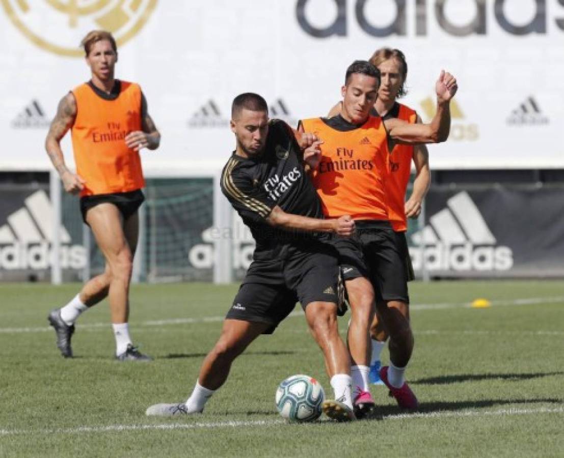 Entrenamiento Real Madrid: El gesto de Marcelo, el dribling de Kubo a Vinicius y la foto entre Keylor y James