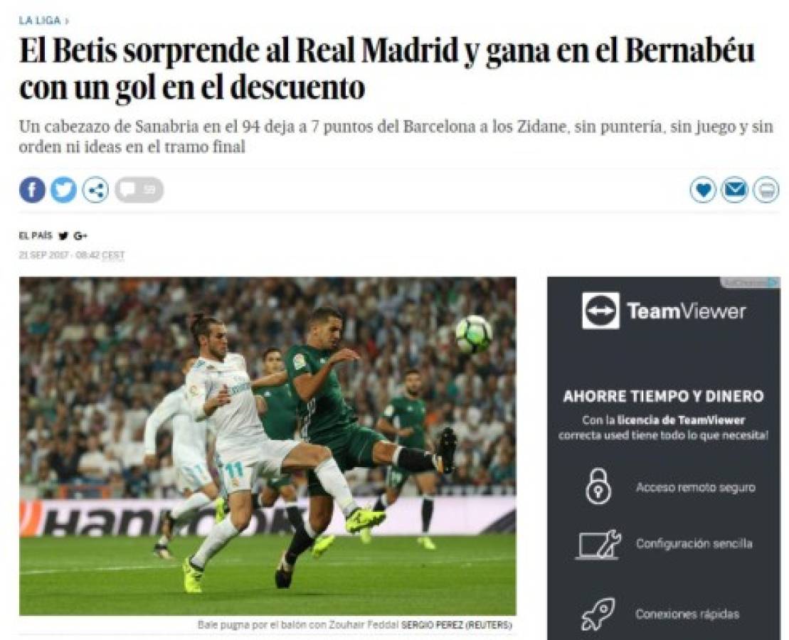 Locura: Así amanecieron las portadas tras la dura derrota del Real Madrid frente al Betis