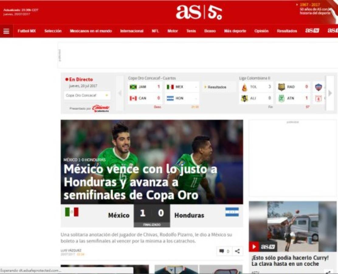 Así cuentan los medios de México el triunfo ante Honduras: No goles, no party