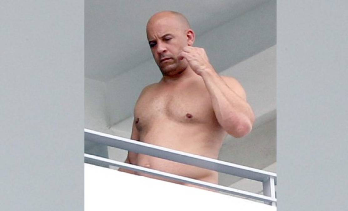 ''Fat and Furious'', Vin Diesel se descuida y sorprende con su nuevo cambio físico