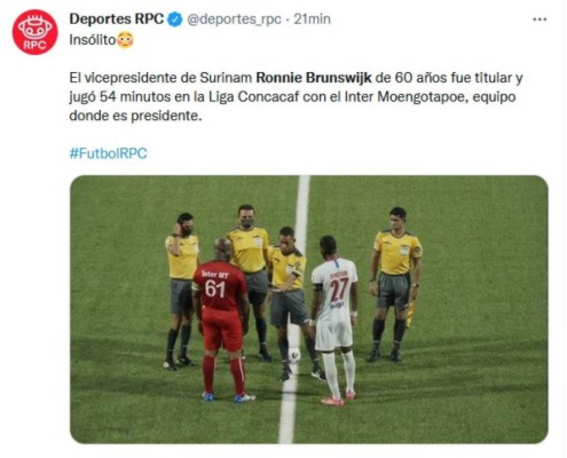 'Terrible, falta de respeto, de locos': Periodistas y medios internacionales cargan contra Concacaf y el vicepresidente de Surinam