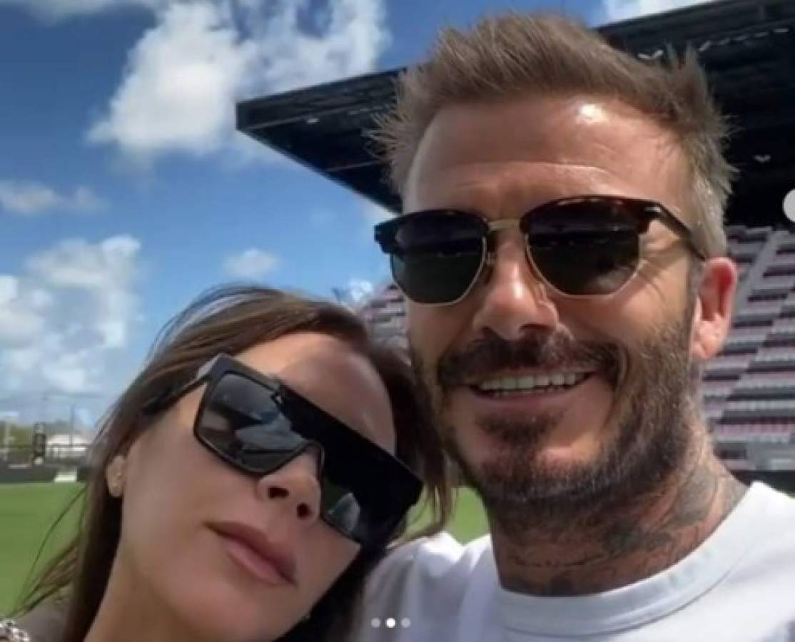 Desde adentro: David Beckham muestra junto a su esposa el nuevo estadio del Inter de Miami