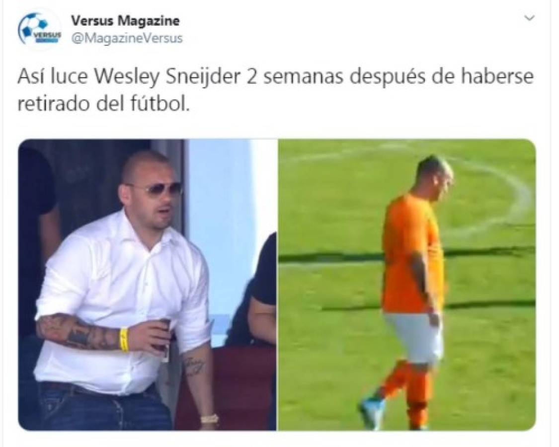 Impactante: Así luce ahora Wesley Sneijder a dos semanas de anunciar su retiro