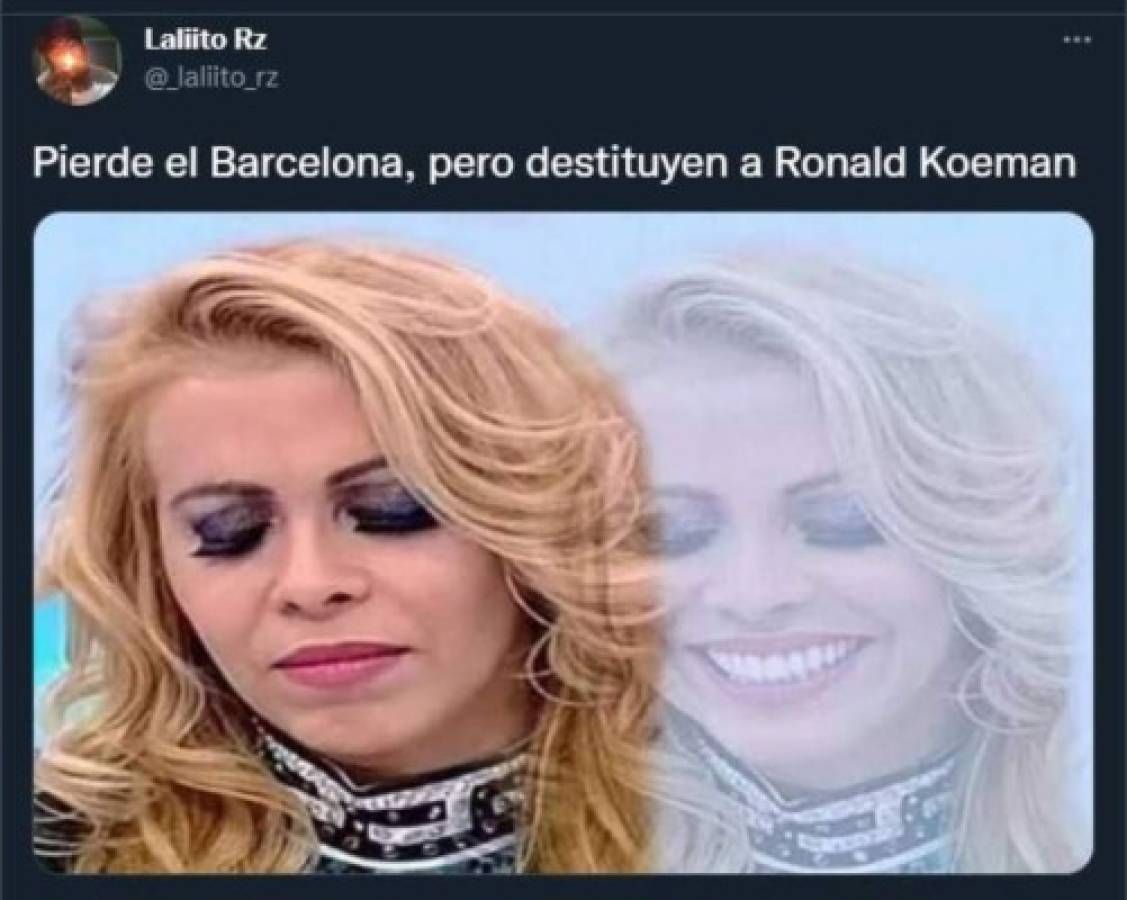 Koeman fue despedido del Barcelona y los memes destrozan al entrenador holandés