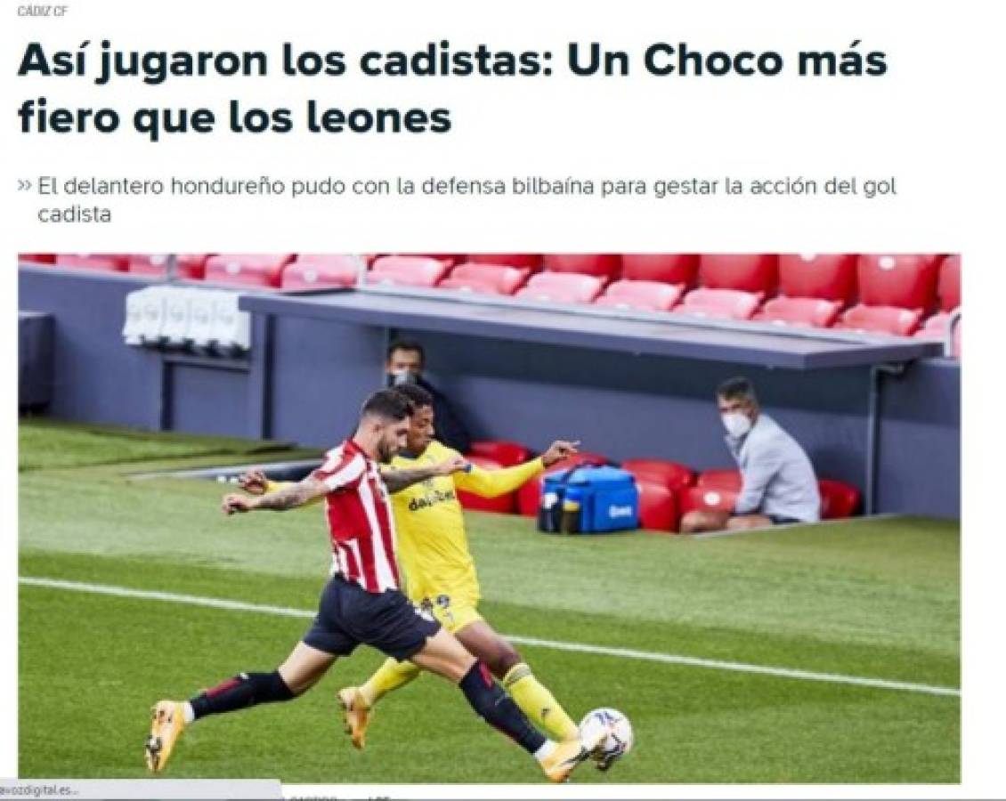 Esto dice la prensa de España sobre el triunfo de Cádiz con gran actuación del 'Choco' Lozano