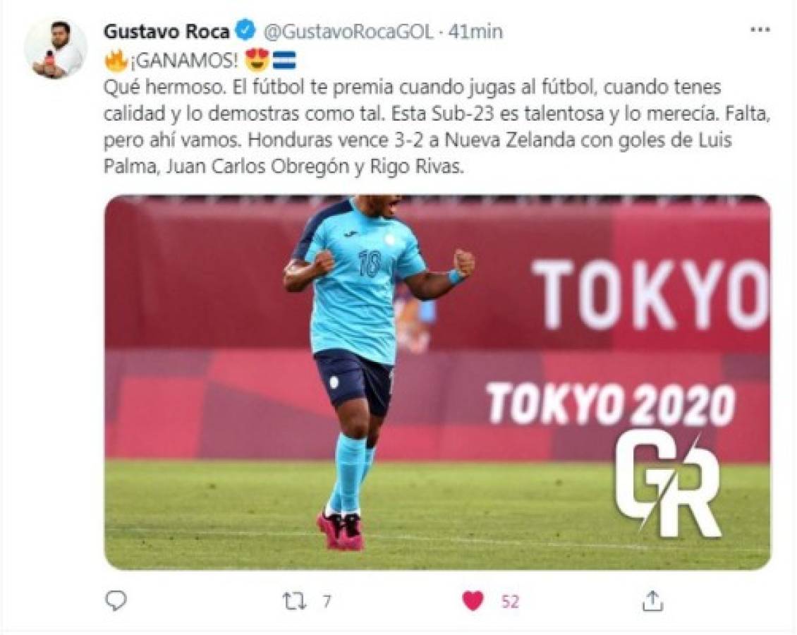 'Honduras no se rinde': Lo que dice la prensa mundial y nacional del triunfo de la Sub-23 ante Nueva Zelanda en Tokio