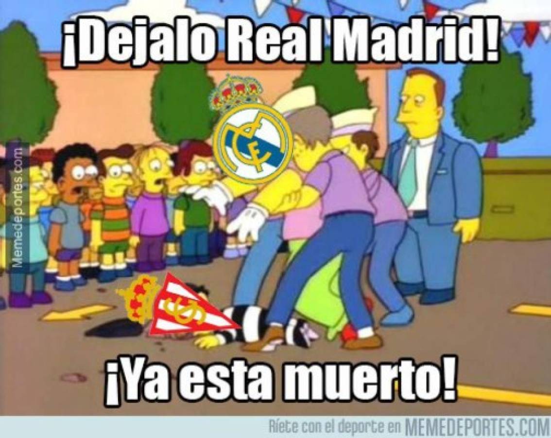 Real Madrid despedaza al Sporting de Gijón en la Liga y también en memes