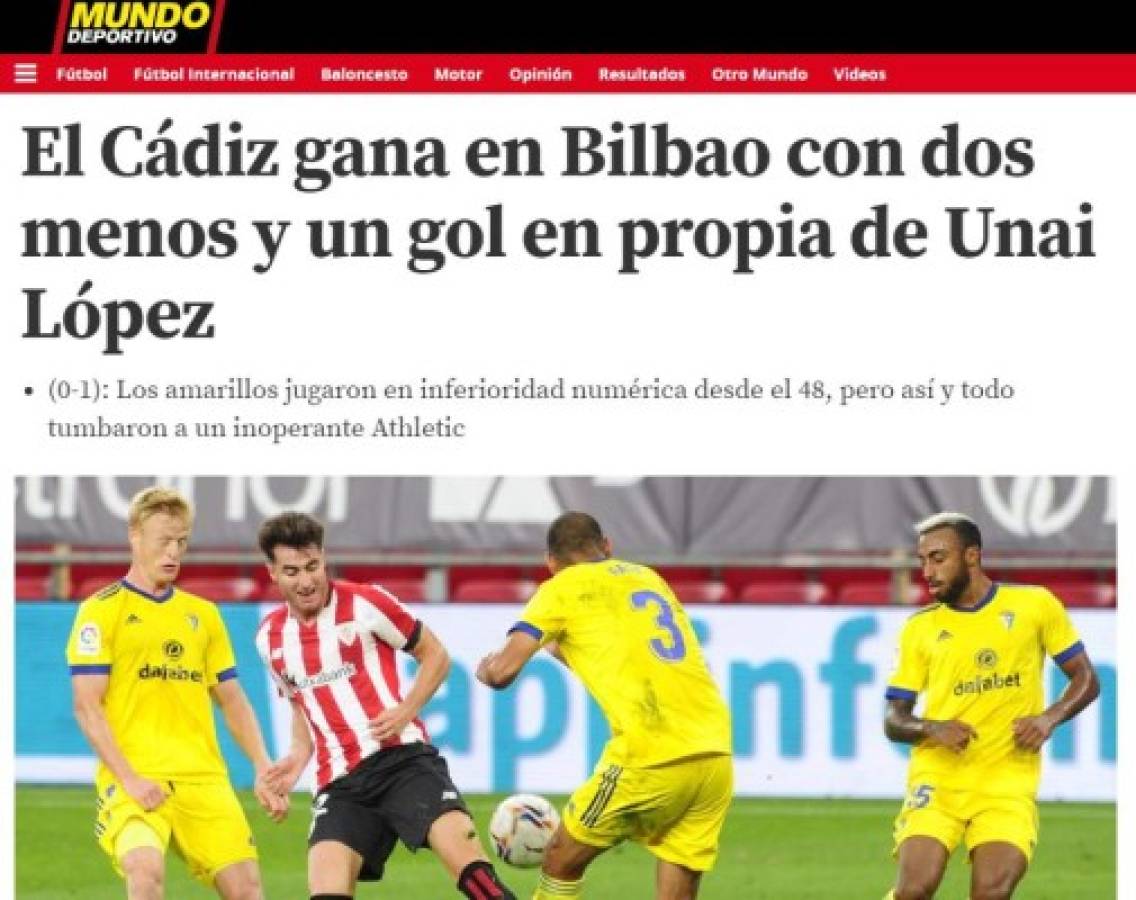 Esto dice la prensa de España sobre el triunfo de Cádiz con gran actuación del 'Choco' Lozano