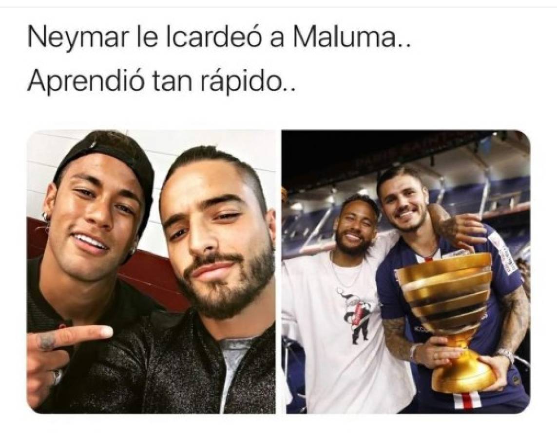 Los memes hacen pedazos a Maluma luego de que Neymar le 'robara' la novia, Icardi protagonista  