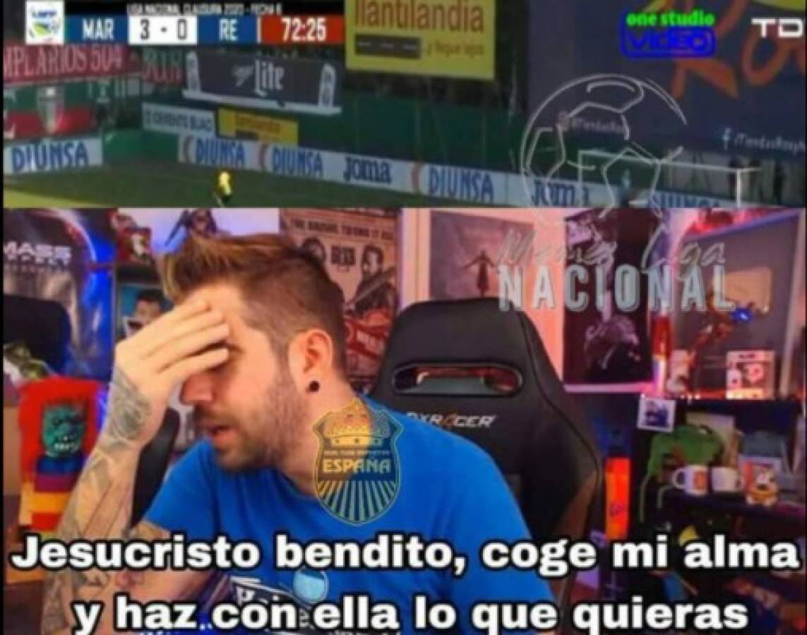 Los memes liquidan a Real España tras ser goleado por Marathón en el Apertura 2020