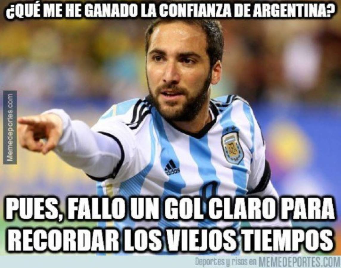 Los mejores memes de Gonzalo Higuaín por su terrible fallo en la final ante Chile