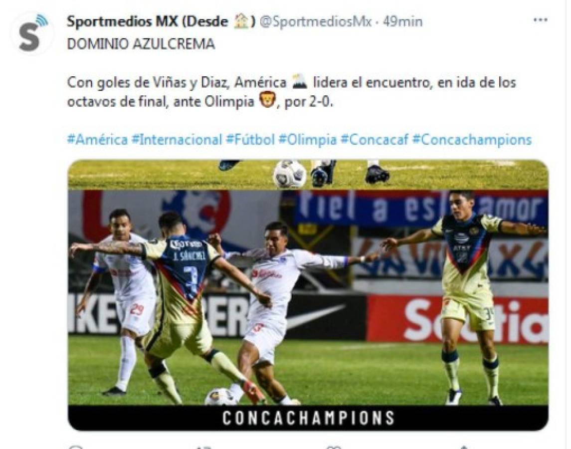 'Ganó el más grande': Lo que dice la prensa mexicana del Olimpia tras caer ante el América