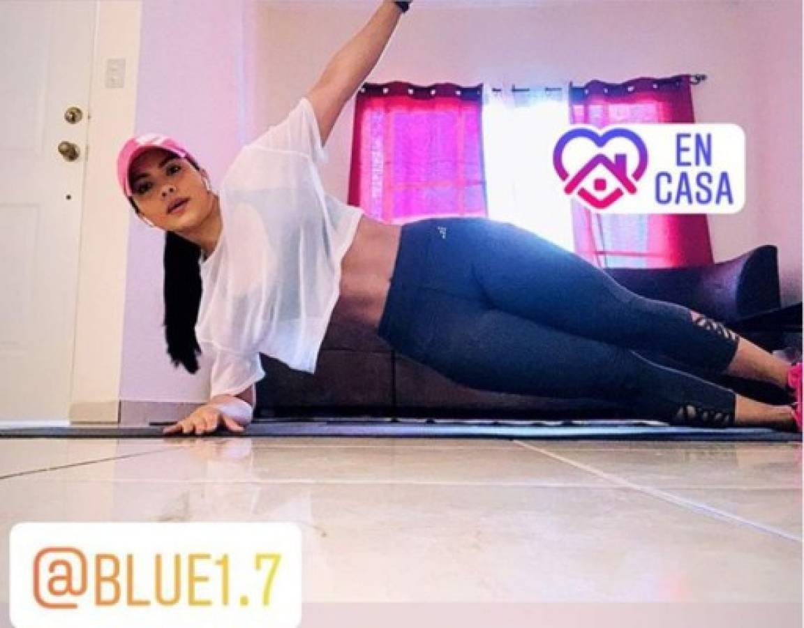 La bella Keylin Barralaga da clases de cómo mantenerse fit en cuarentena