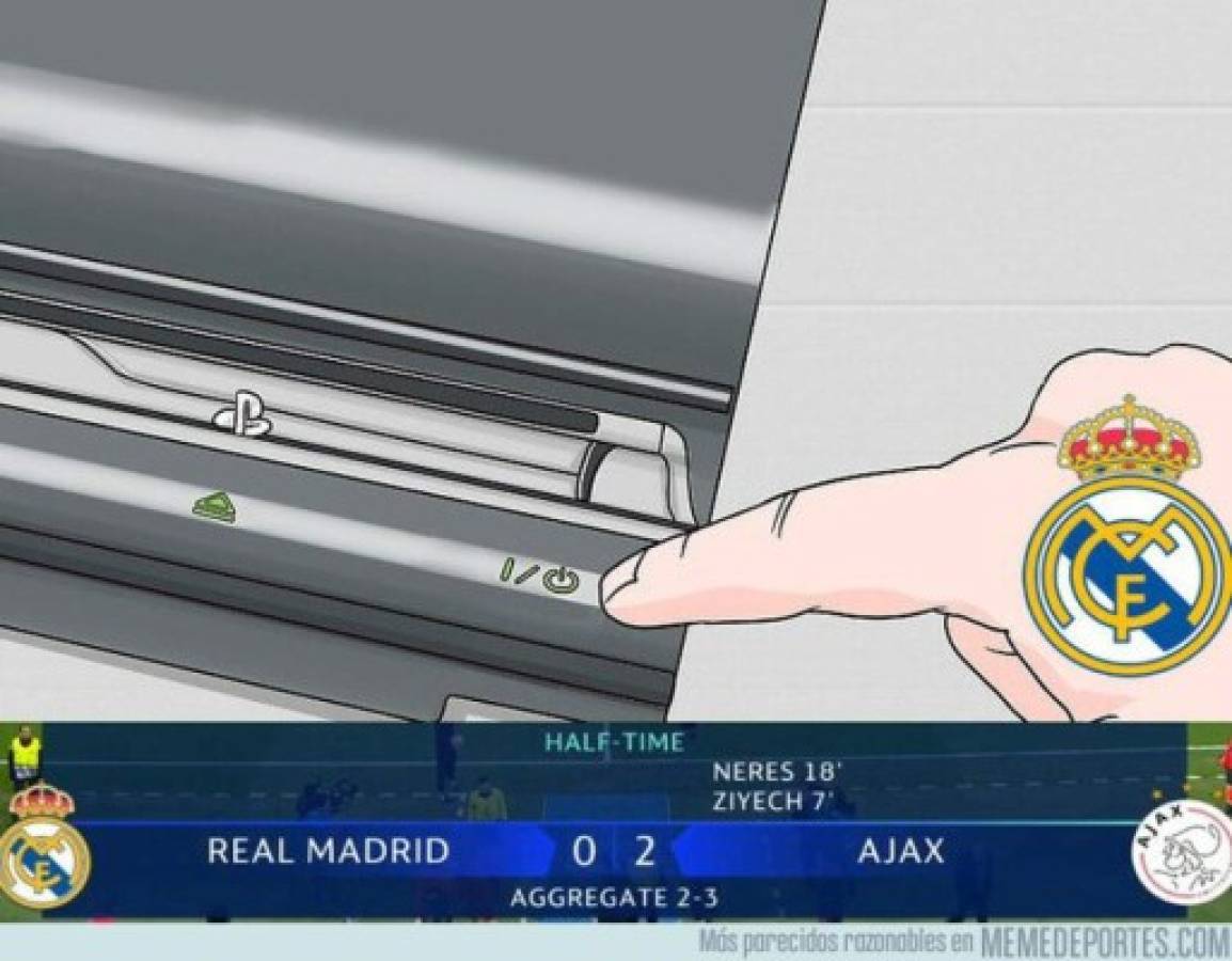 Los memes destruyen a un Real Madrid goleado y eliminado de la Champions por el Ajax