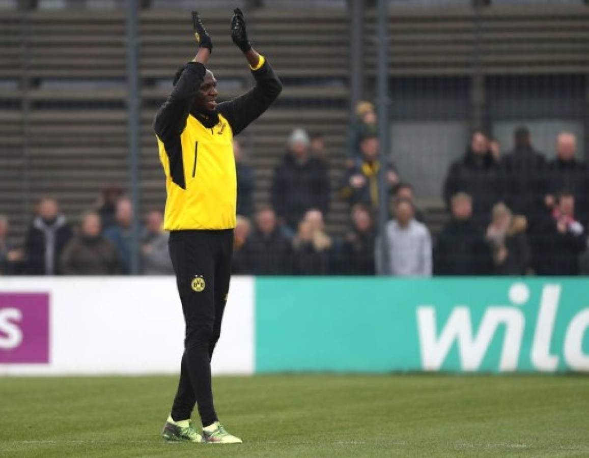 Usain Bolt realiza entrenamiento con el Borussia Dortmund