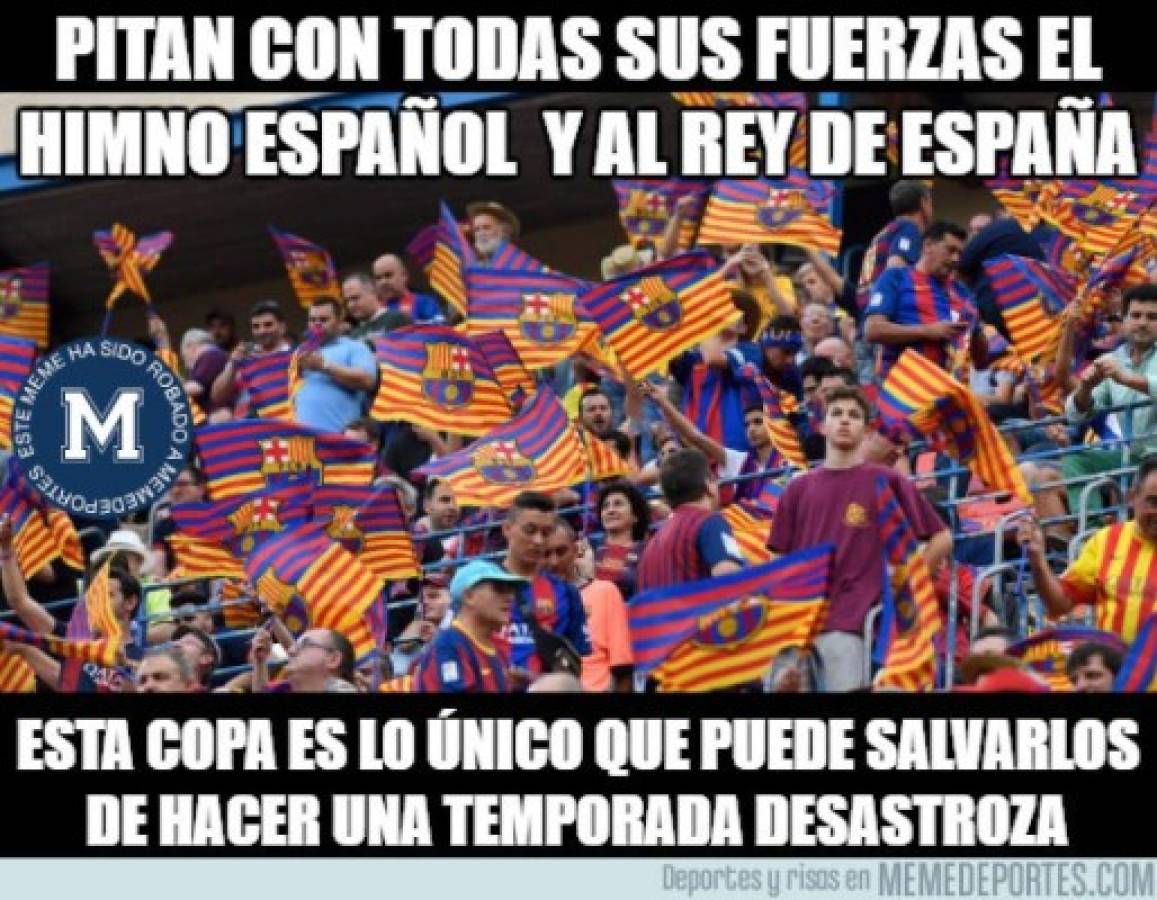 Barcelona es acribillado de divertidos memes pese a ganar la Copa del Rey