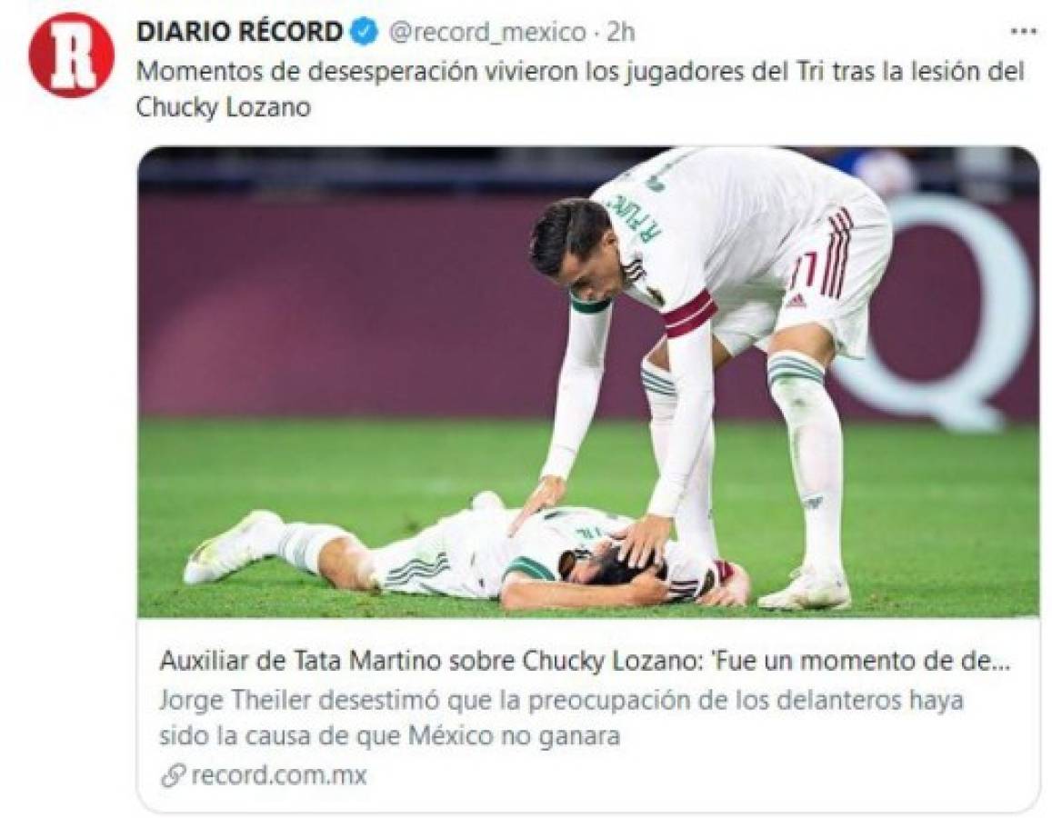 Controversia en México tras lesión del 'Chuky' y empate ante Trinidad y Tobago: 'Maldita Copa'