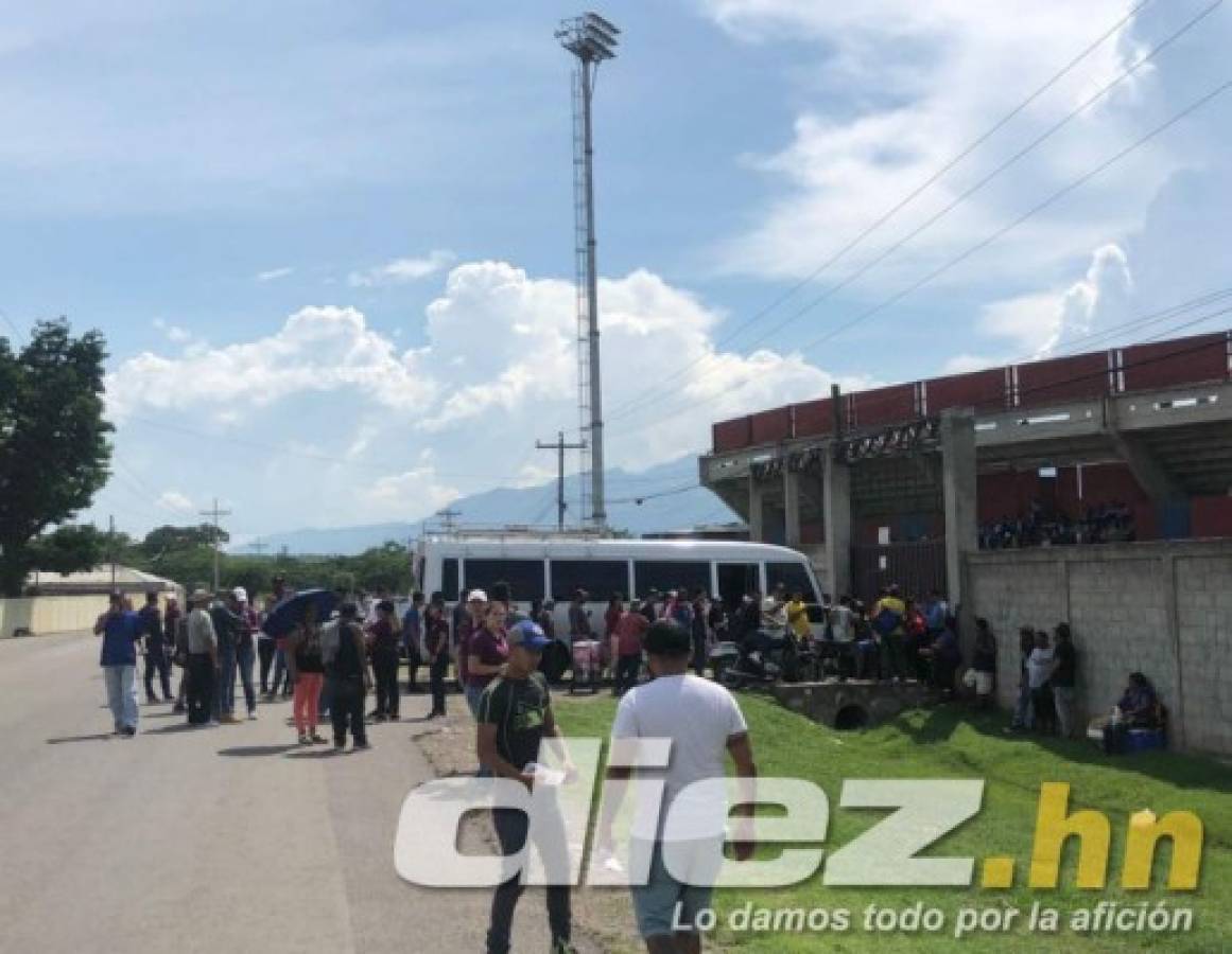 Seguridad máxima: Así está el ambiente en Comayagua para el Motagua-Olimpia