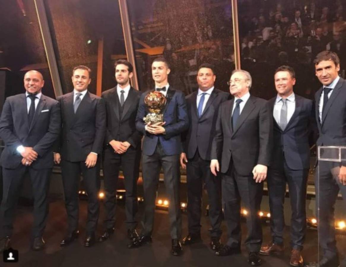 CURIOSO: Las íntimas fotos de Cristiano Ronaldo en la gala del Balón de Oro