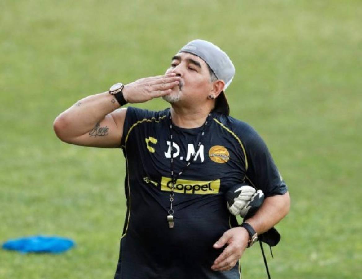 Así son los entrenamientos de Diego Maradona en Dorados de Sinaloa