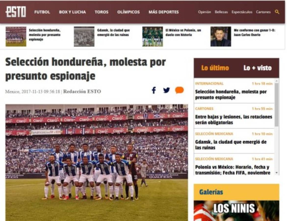 Así cuenta el mundo el espionaje de Australia a la Selección de Honduras