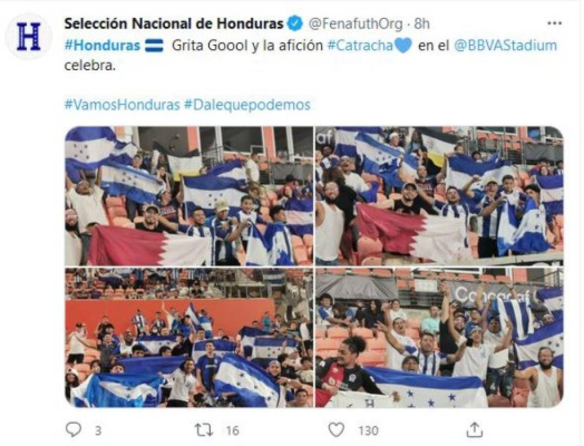 'La gran H se estrena', 'Queda mucha tarea': en las redes se comenta el debut de Honduras en Copa Oro