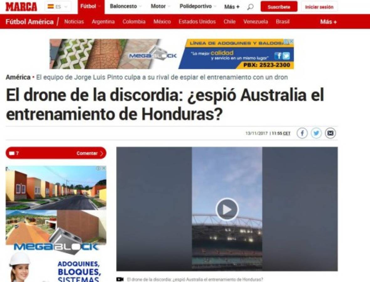 Así cuenta el mundo el espionaje de Australia a la Selección de Honduras