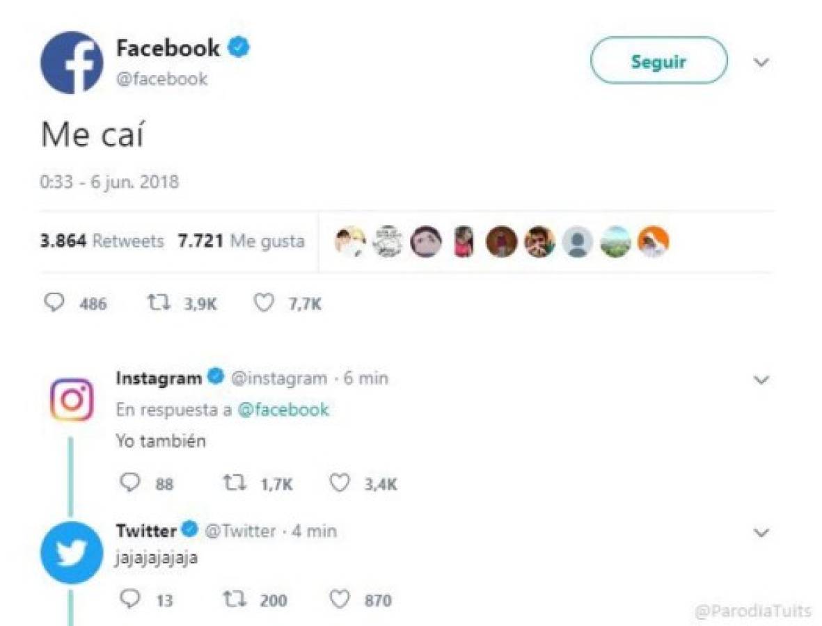 Los divertidos memes que dejó la caída de Facebook