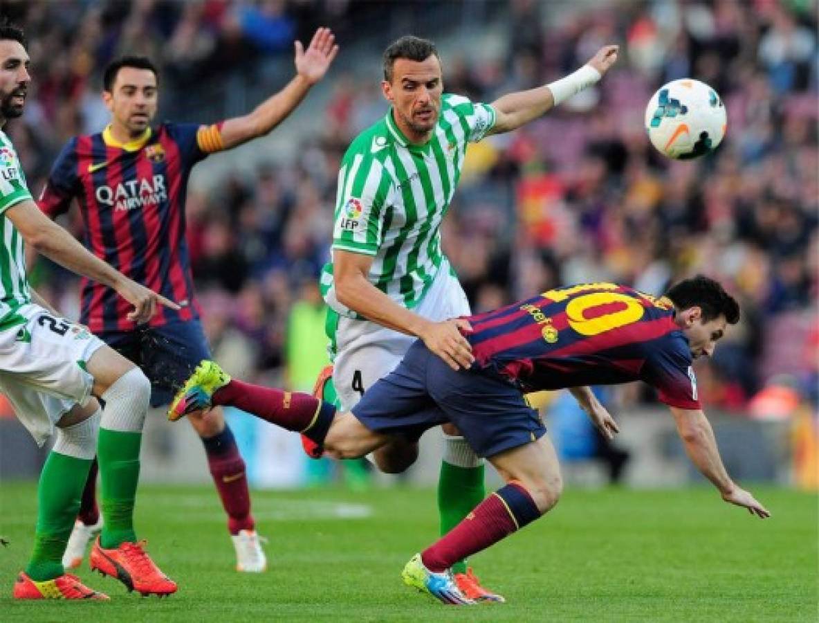 Barcelona gana 3-1 al Betis con doblete de Lionel Messi