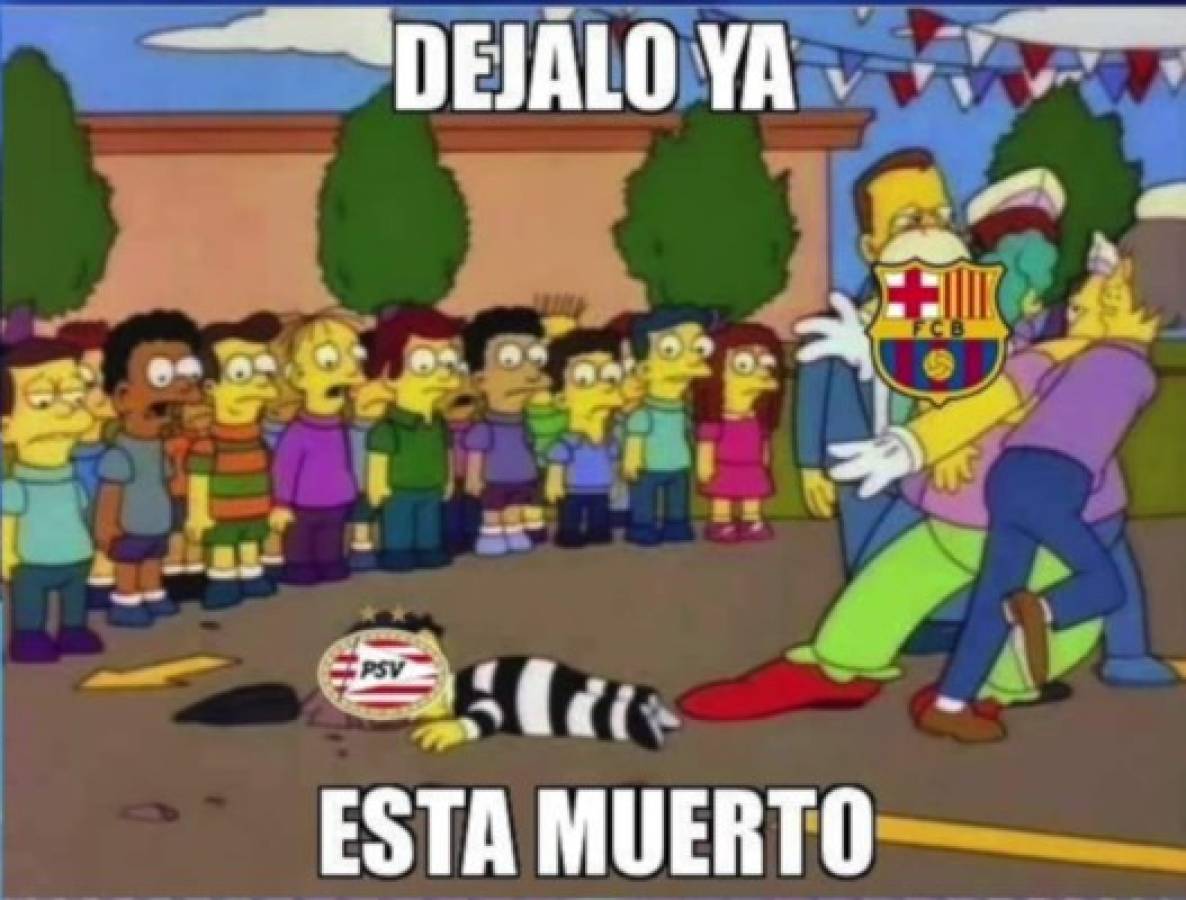 Memes Champions: Humillan al mexicano 'Chucky' Lozano tras derrota ante el Barça