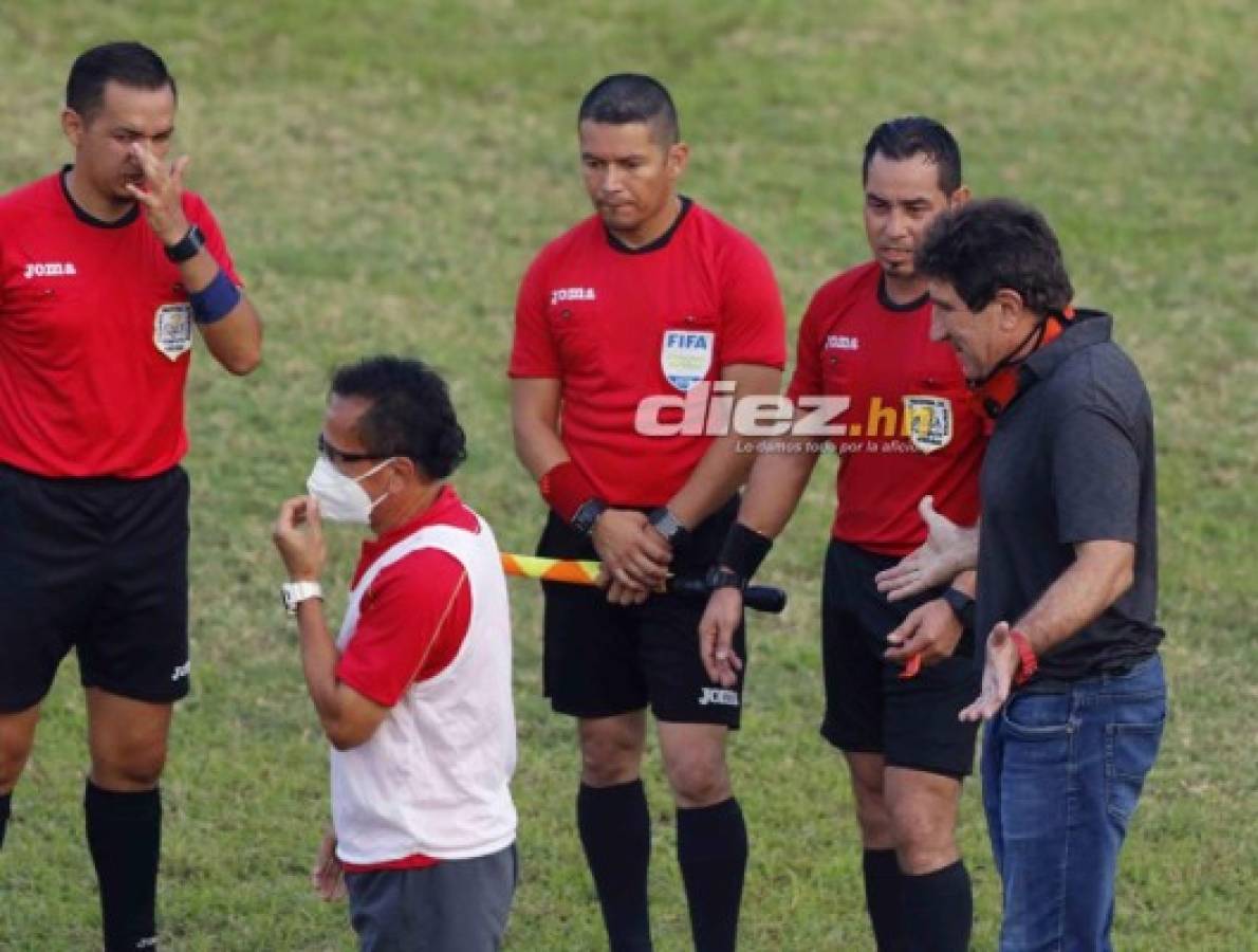 No se vio en TV: Festejo de Diego, la fisioterapeuta del Honduras Progreso y Vargas increpó al árbitro