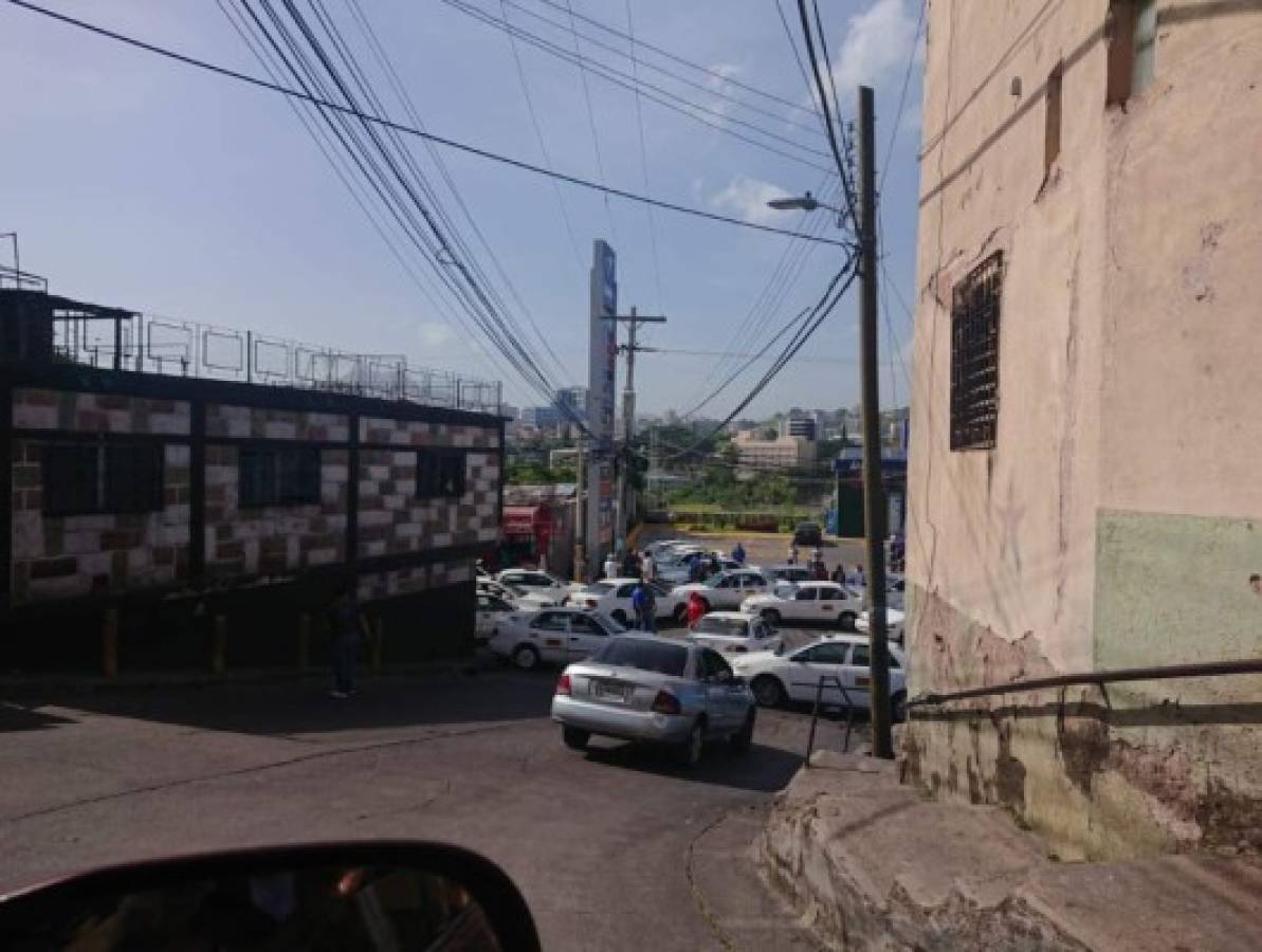 FOTOS: Segundo día del paro nacional de transporte en Honduras