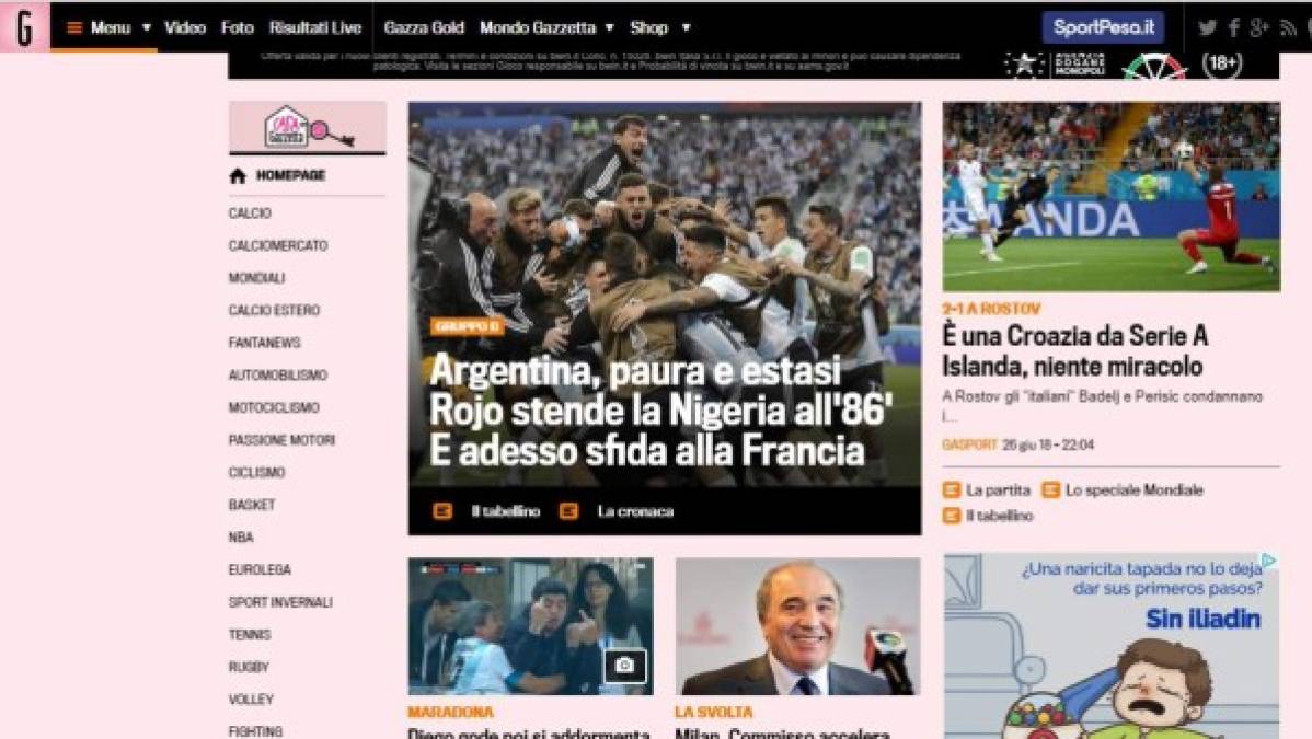 Milagro mundial y al Rojo vivo: Titulares de la prensa tras clasificación de Argentina