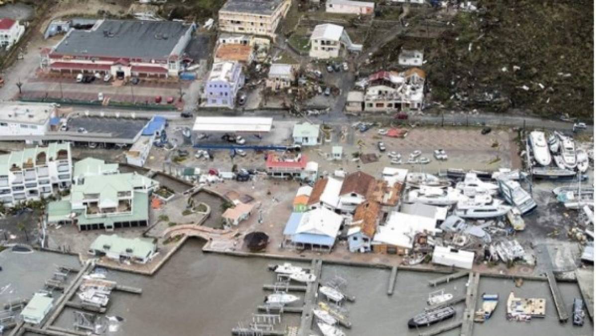 Antes y después del Caribe con el paso del huracán Irma