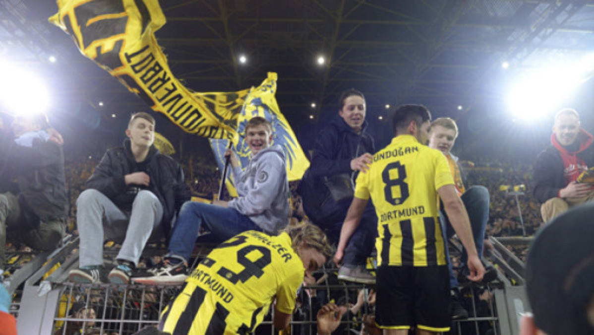 El Borussia Dortmund festejó a lo grande la clasificación