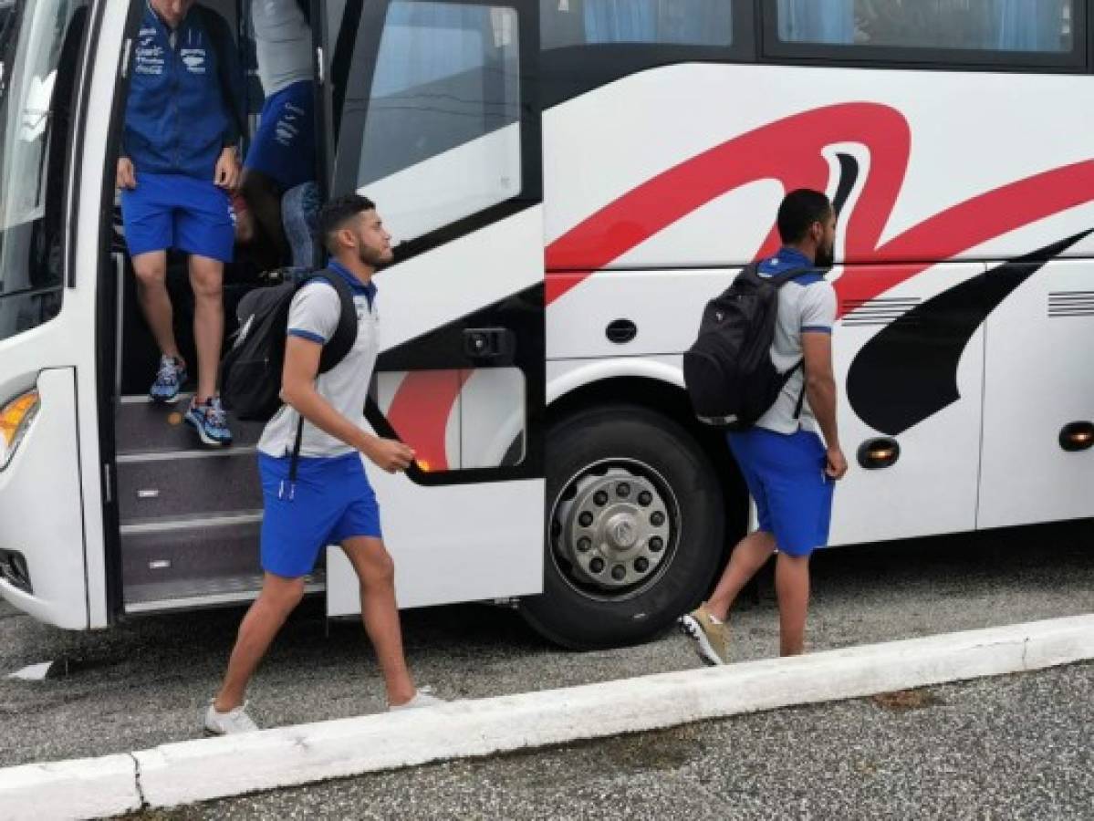 Así han sido los primeros entrenamientos de Honduras en Puerto España