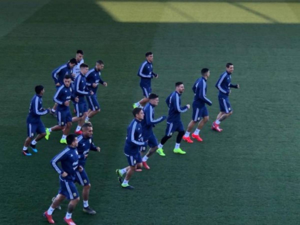 FOTOS: Así fue el primer entrenamiento de Messi en su regreso a la selección de Argentina
