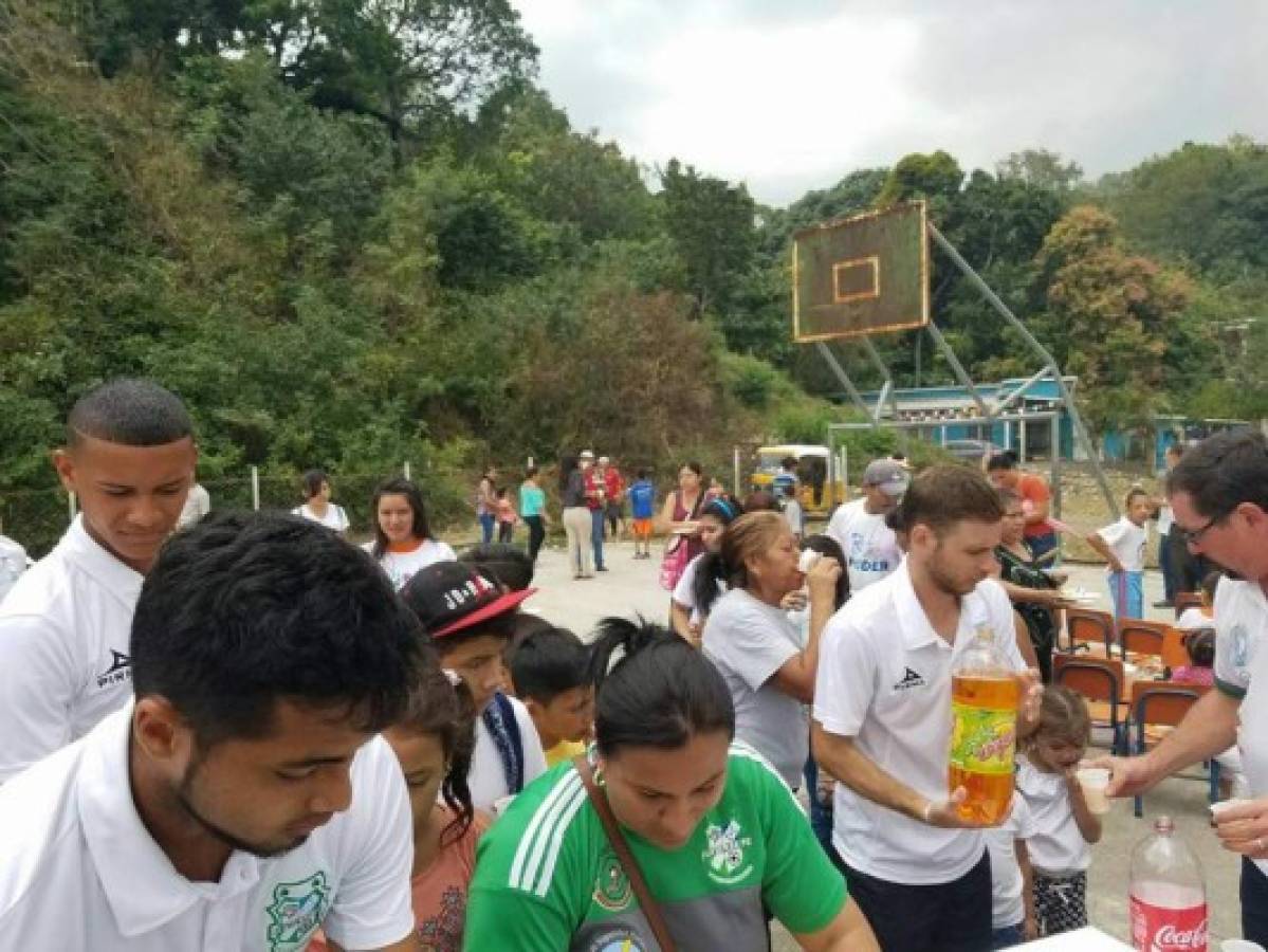 ¡Ejemplar! Olimpia y Platense realizan labor social antes de juegos de Copa Presidente