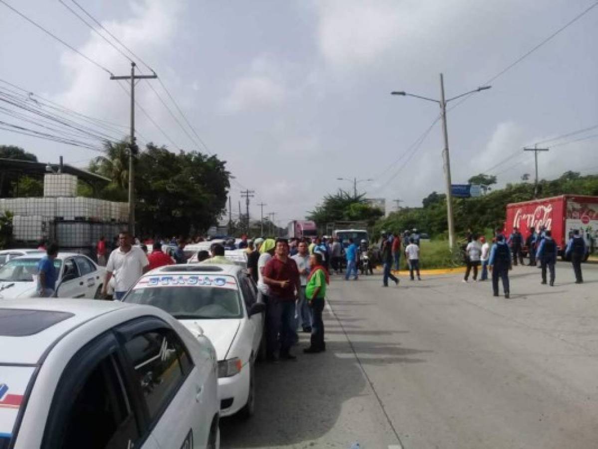 FOTOS: Segundo día del paro nacional de transporte en Honduras