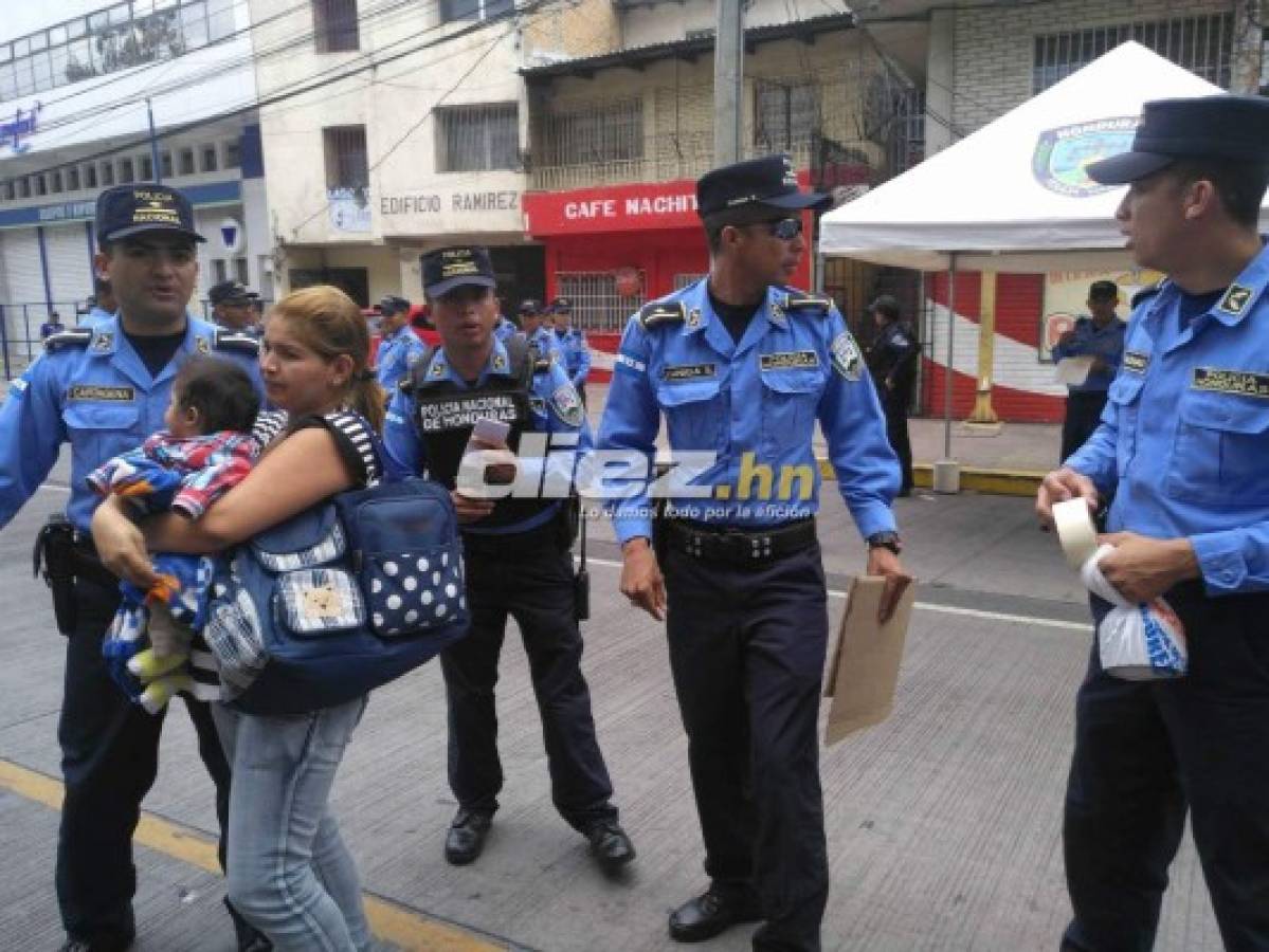 Gran ambiente: Máxima seguridad y lluvia en el estadio Nacional para la final Motagua-Marathón