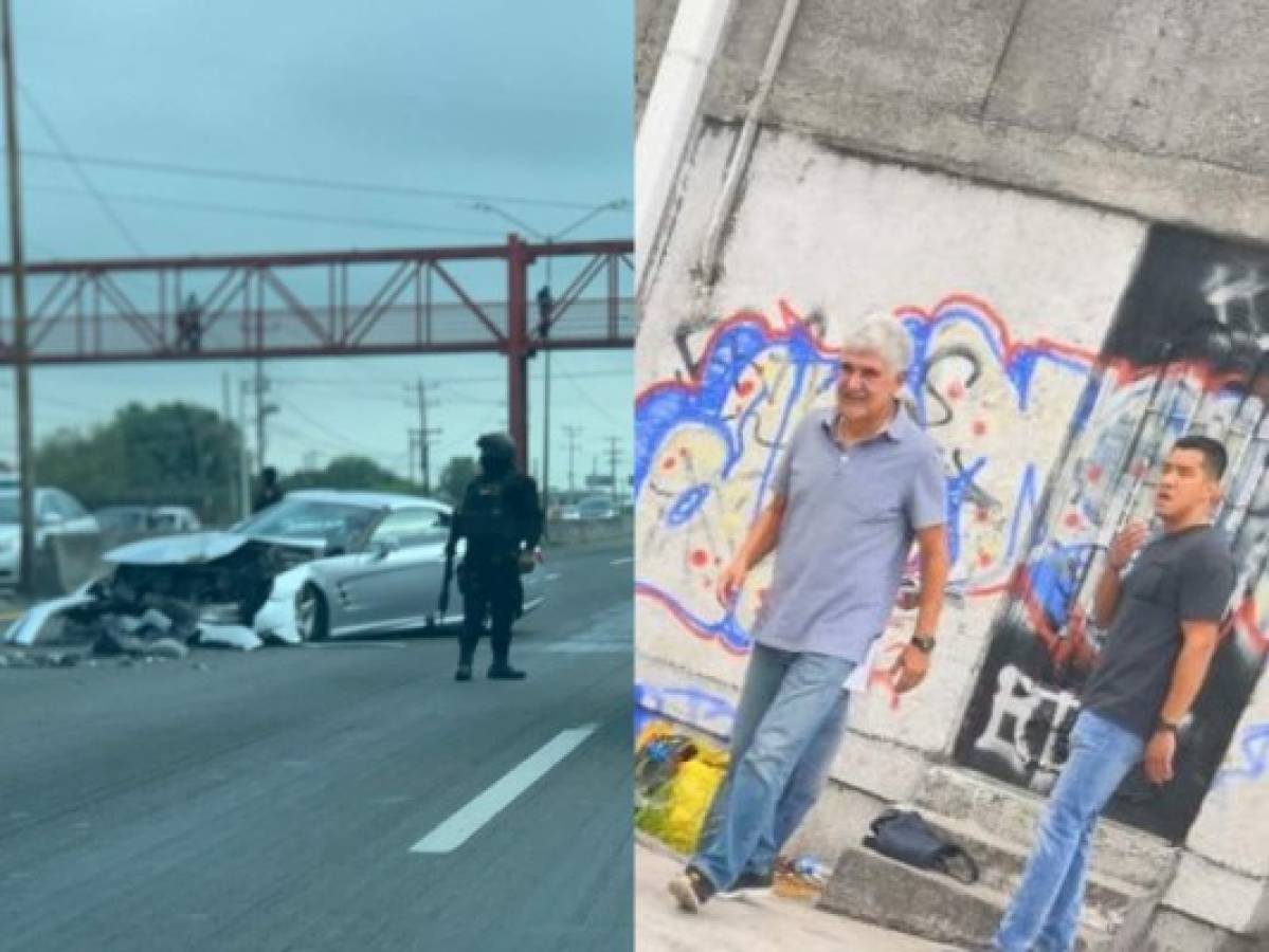 ¡Qué susto! Tuca Ferretti se accidenta y destruye su lujoso Mercedes Benz