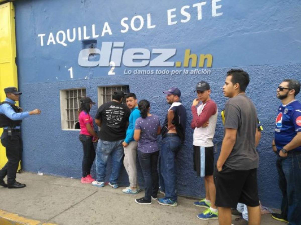 Gran ambiente: Máxima seguridad y lluvia en el estadio Nacional para la final Motagua-Marathón