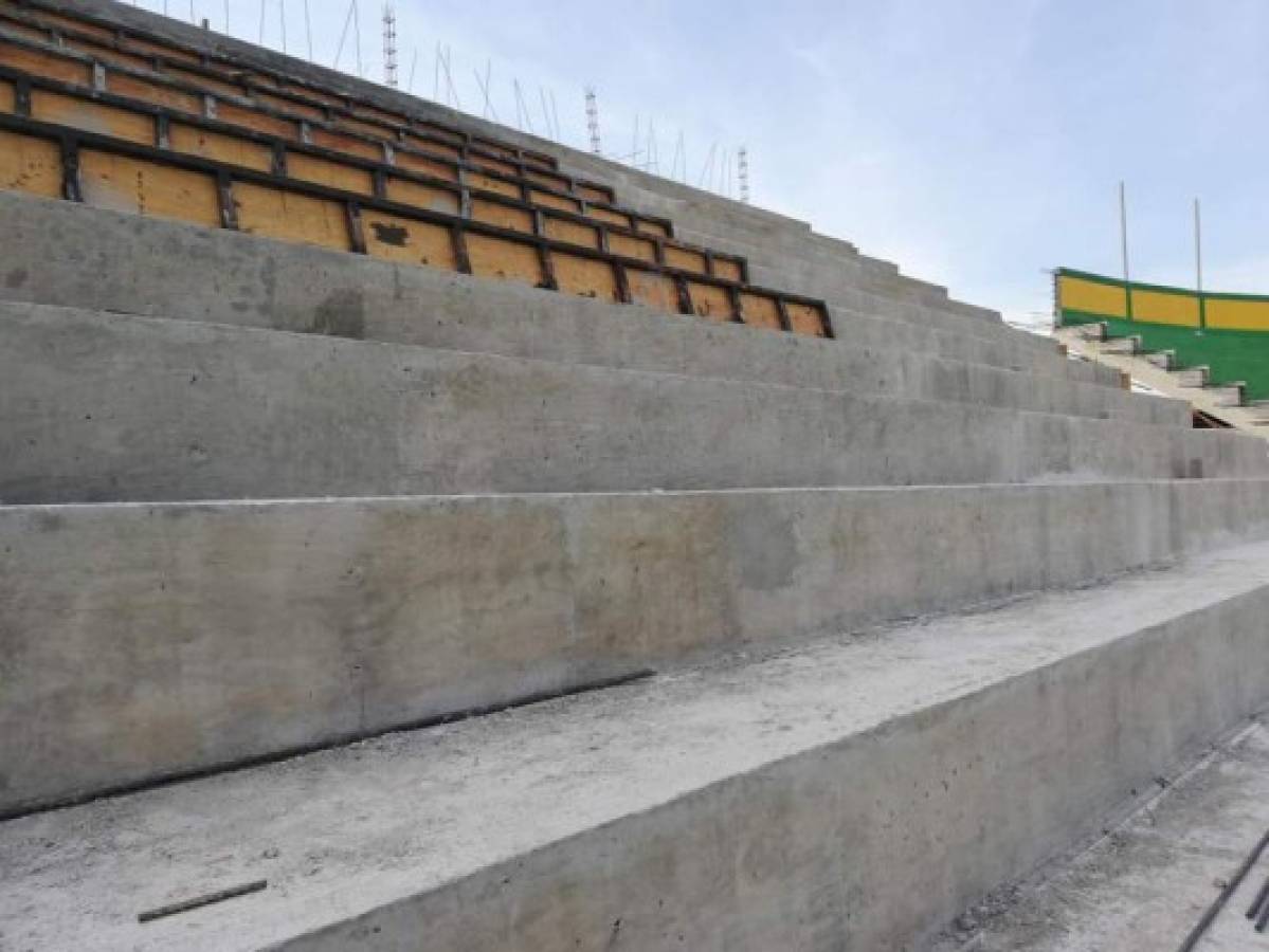 Fotos: Inicia la fundición de la grada de Silla y Palco del estadio del Parrillas One