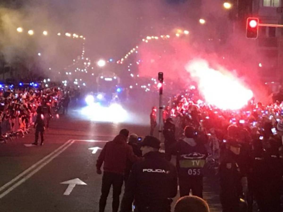 EN FOTOS: La brutal llegada del Real Madrid al Santiago Bernabéu