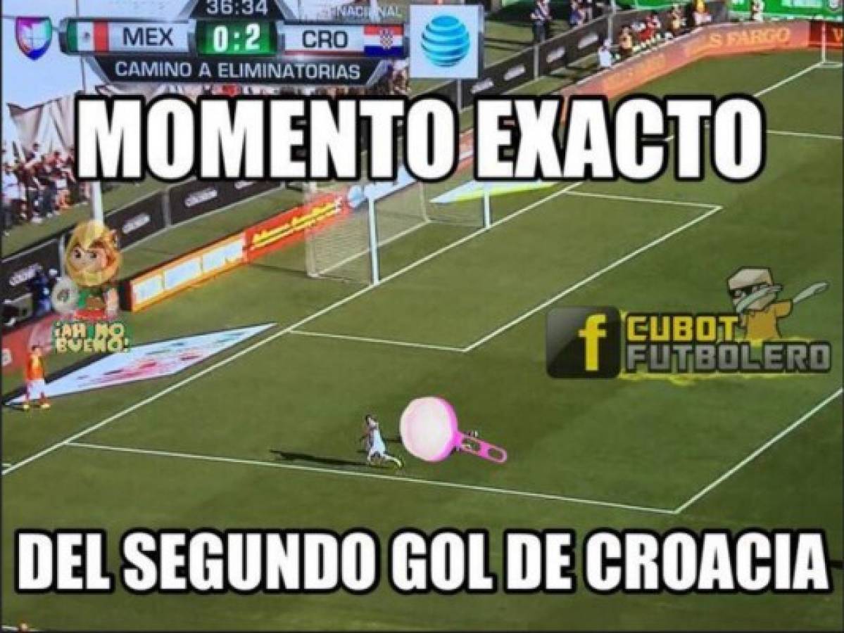 Chicharito y Ochoa protagonizan memes de la derrota de México ante Croacia