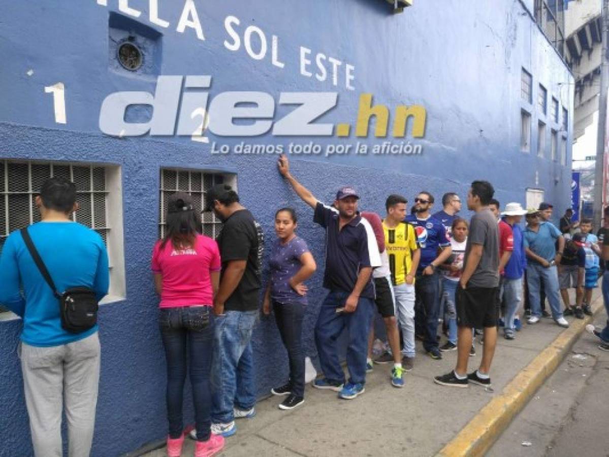 Gran ambiente: Máxima seguridad y lluvia en el estadio Nacional para la final Motagua-Marathón