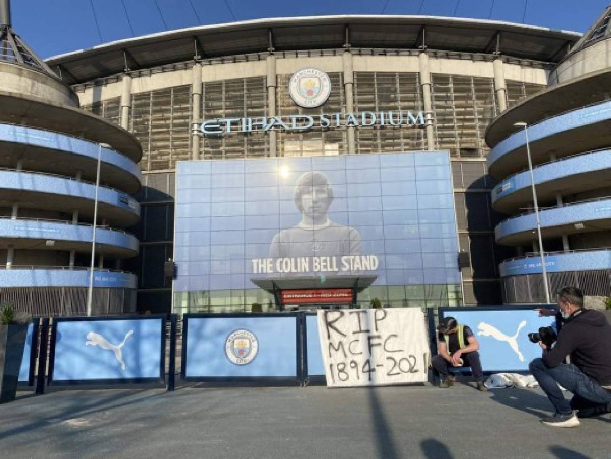 ''Descanse en paz el Manchester City'': afición inglesa toma los estadios y estalla por la Superliga europea