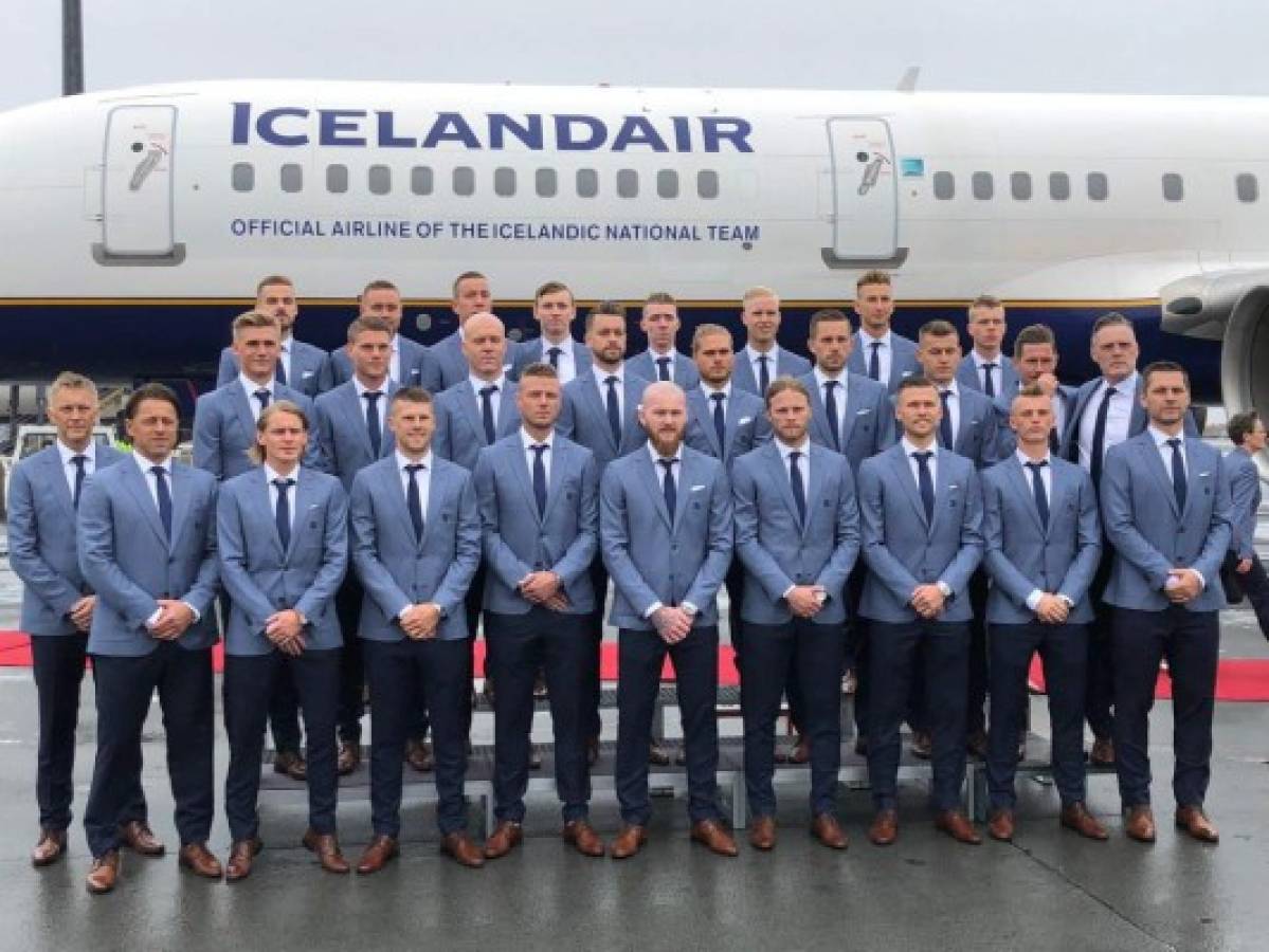 EN FOTOS: Islandia y su elegancia al llegar a Rusia, Argentina con vestimenta deportiva